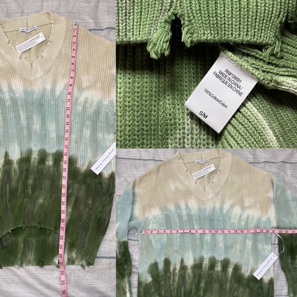 Young Fabulous & Broke Sweater Tie Dye Oversized Cotton Knit Tunic Medium NEW - Picture 16 of 16